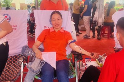 CÁN BỘ GIÁO VIÊN NHÂN VIÊN TRƯỜNG MẪU GIÁO BÌNH LONG THAM GIA NGÀY HỘI  HIẾN MÁU   ĐỢT 2 NĂM 2023