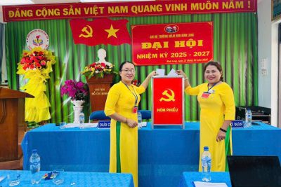 ĐẠI HỘI CHI BỘ TRƯỜNG MẦM NON BÌNH LONG NHIỆM KỲ 2025-2027