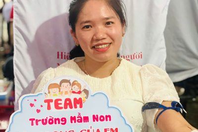 TRƯỜNG MẦM NON BÌNH LONG THAM GIA NGÀY HỘI  HIẾN MÁU NĂM 2025