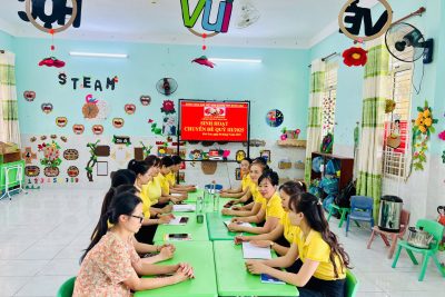 CHI BỘ TRƯỜNG MẦM NON BÌNH LONG TỔ CHỨC SINH HOẠT CHUYÊN ĐỀ QUÝ III/2025
